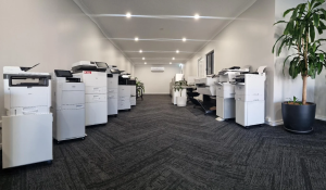 Showroom of Ricoh commercial printers and copiers at Select Digital Central West NSW